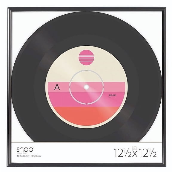 Black Aluminum Vinyl Record Album 12x12 frame - 12x12
