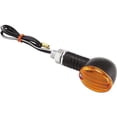 thumbnail image 1 of Black/Amber Bikemaster Universal Mini-Stalk Round Turn Signals, 1 of 1