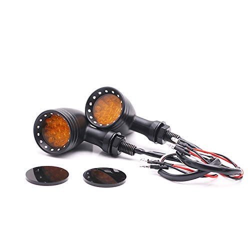 Black+Amber Bullet Turn Signal Indicators Light For Honda Triumph ...