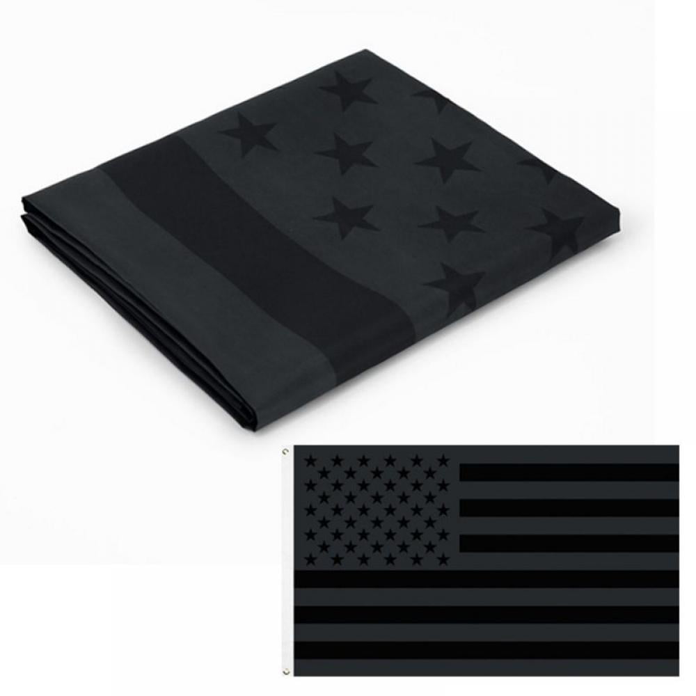 Vollständig Schwarz USA Fahne 3x5 Fuß Komplett Schwarz Amerikanische Flagge USA Schwarze Flagge Flagge Baumwolle