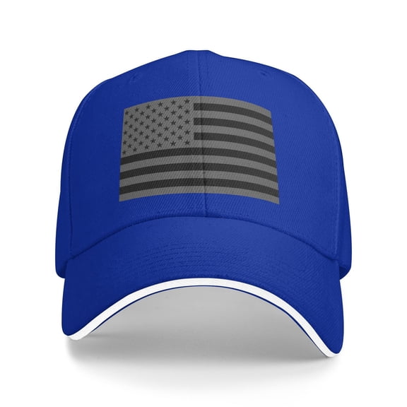 Black American Flag Unisex Sandwich Cap Classic Baseball Capunisex Adjustable Casquette Dad Hat