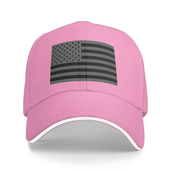 Black American Flag Unisex Sandwich Cap Classic Baseball Capunisex Adjustable Casquette Dad Hat