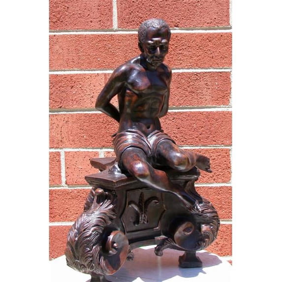 Black Amour on Base Statue