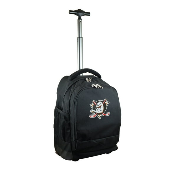Black Anaheim Ducks 19'' Premium Wheeled Backpack