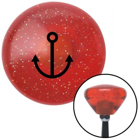 Black Anchor Design Orange Retro Metal Flake Shift Knob with M16 x 1.5 Insert Auto