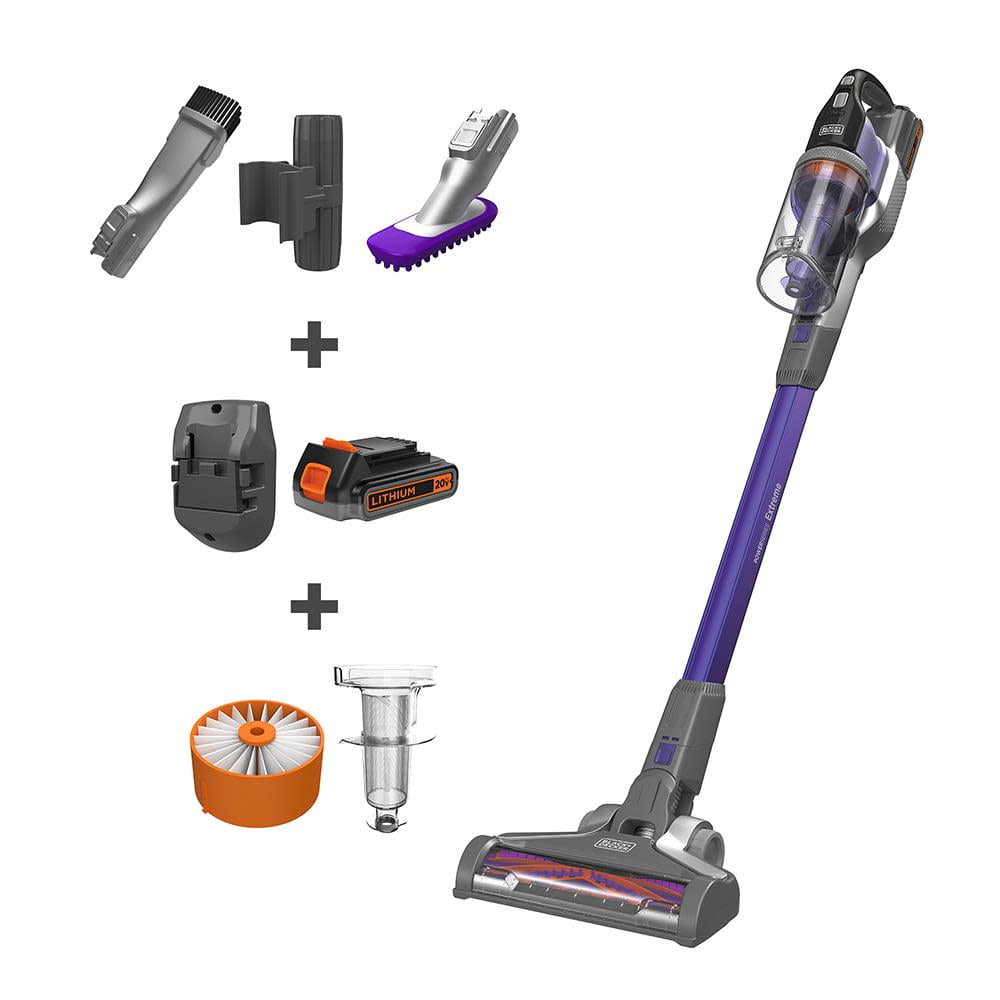 BLACK+DECKER POWERSERIES Extreme 20 Volt Cordless Pet Stick Vacuum  (Convertible To Handheld) in the Stick Vacuums department at