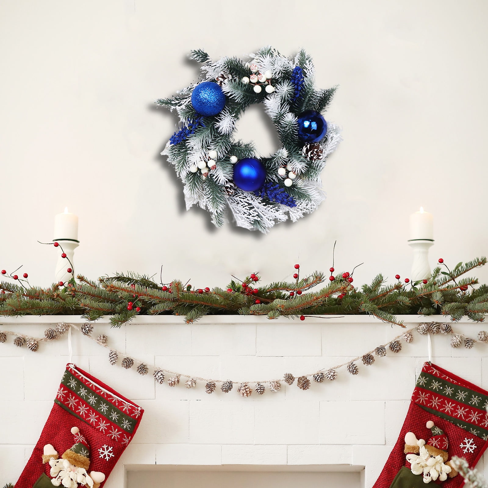 Black And Friday Christmas wreaths Deals 2024!Amvlyk Christmas Norfolk