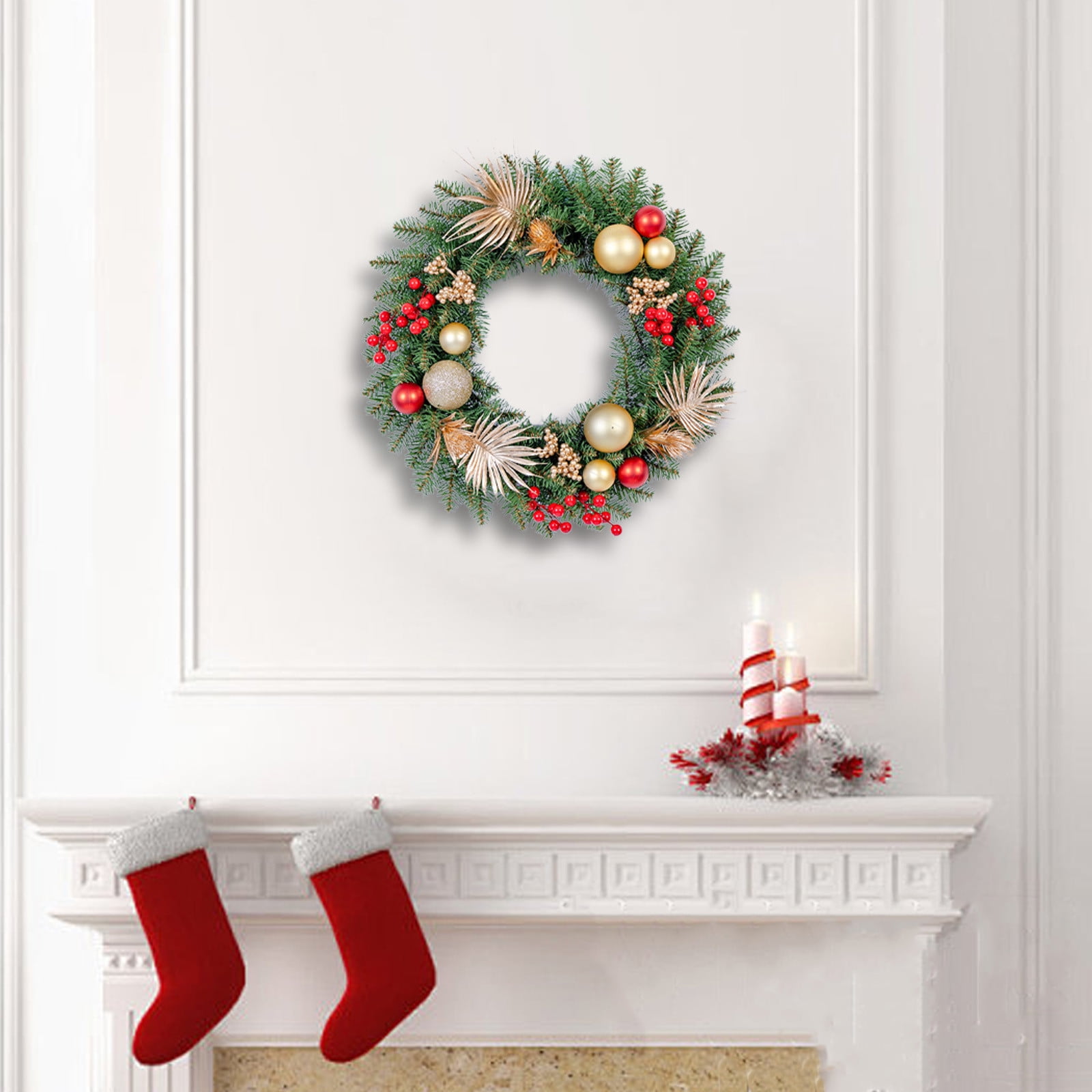 Black And Friday Christmas wreaths Deals 2024!Amvlyk Christmas Norfolk