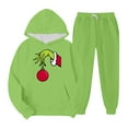 Black And Friday Deals 2023 Christmas Grinch Outfit Two Piece Set Women