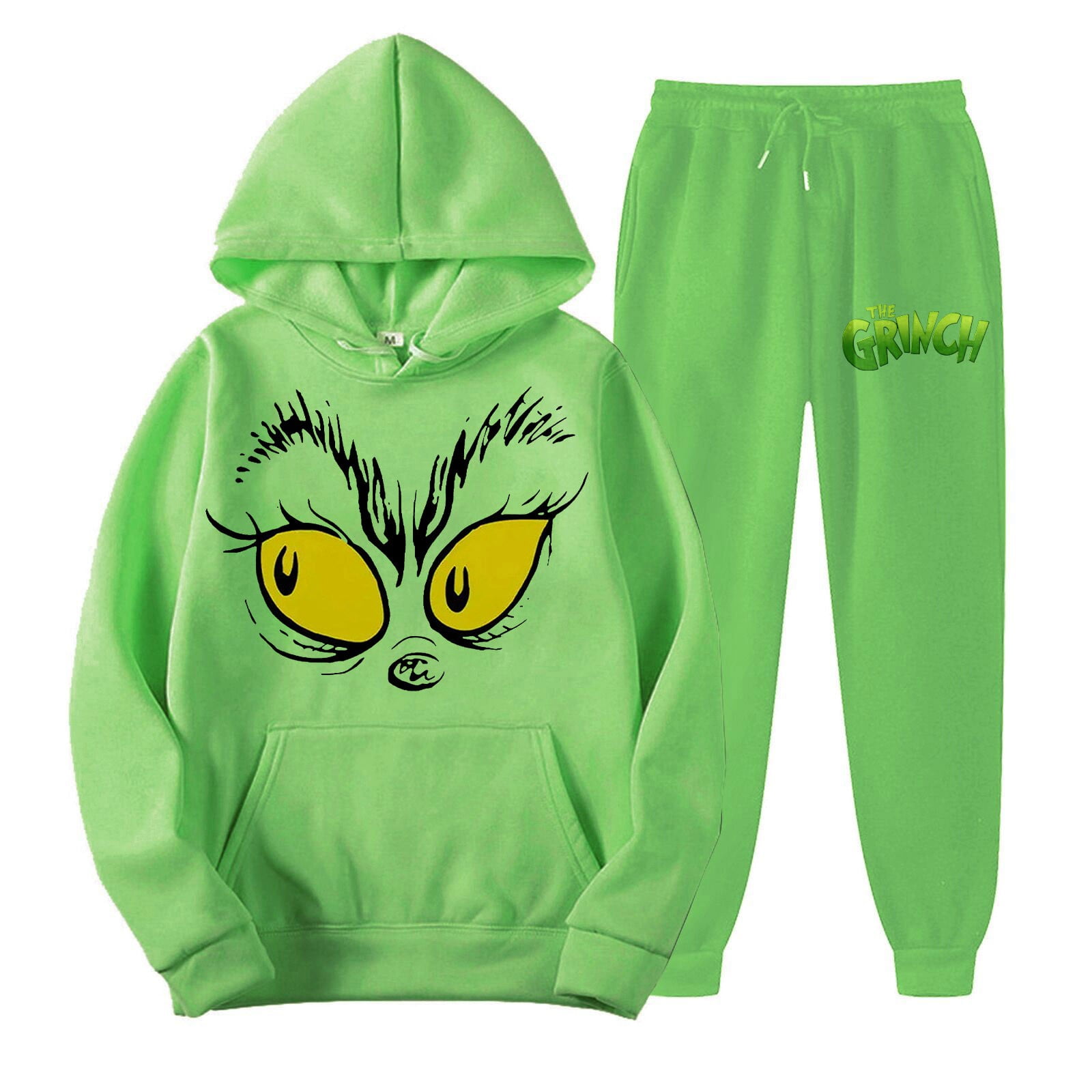 Black And Friday Deals 2023 Christmas Grinch Outfit Two Piece Set Women