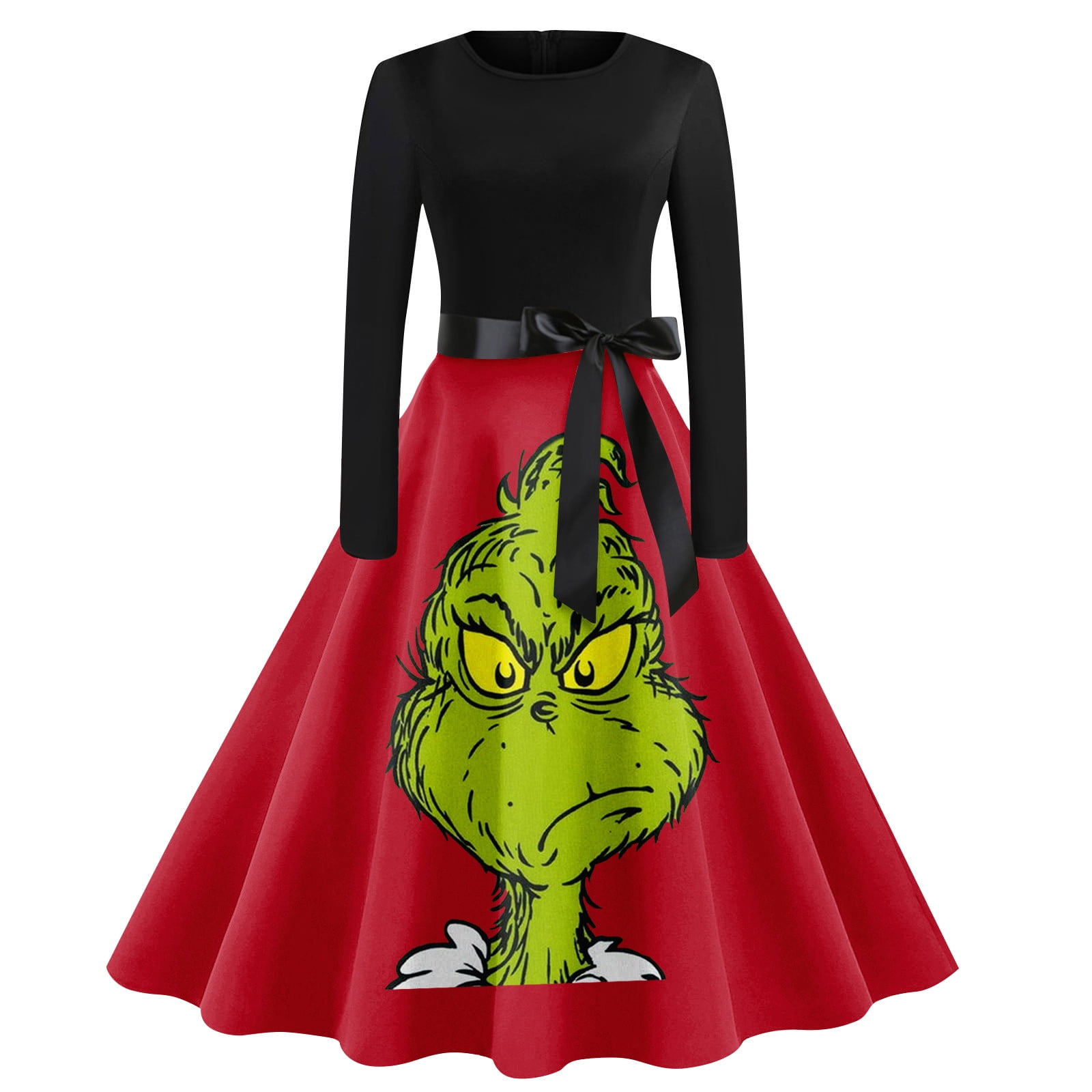 Black And Friday Deals 2023 Women's Grinch Christmas Printed Long