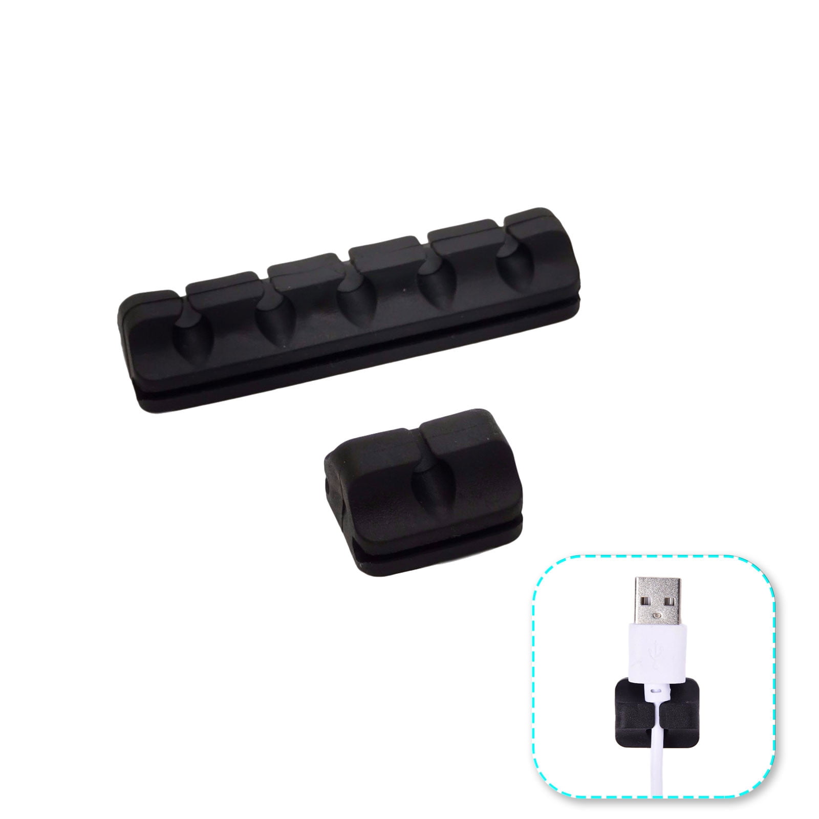 Desktop Dual-Track Cable Retainer Free Punching Wall Wire Positioning ...