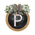 thumbnail image 1 of Last Name Year Round Front Door Wreath,Decorative Hanging Plaques In Front Of The Door P, 1 of 1
