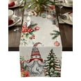 Black And Golden Christmas Tree Table Runner for Wedding Party