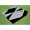 thumbnail image 1 of Black And Gray Alternating Diamond Custom Cornhole Board, 1 of 1