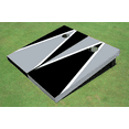 thumbnail image 1 of Black And Gray Alternating Triangle Custom Cornhole Board, 1 of 1