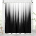 Black And Grey Shower Curtain White Gray Ombre Mens Decorative Trendy