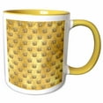 thumbnail image 1 of 3drose, Black and Image of Watercolor Gold Royal Crown Pattern, 15oz Two-tone Yellow Mug, 1 of 6