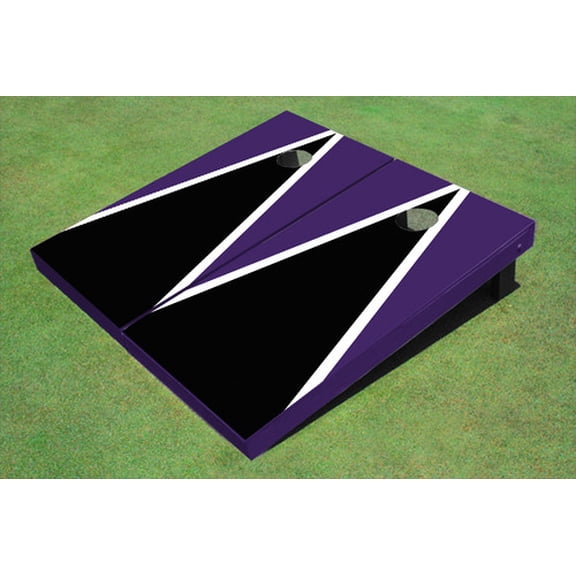 Black And Purple Matching Triangle Set