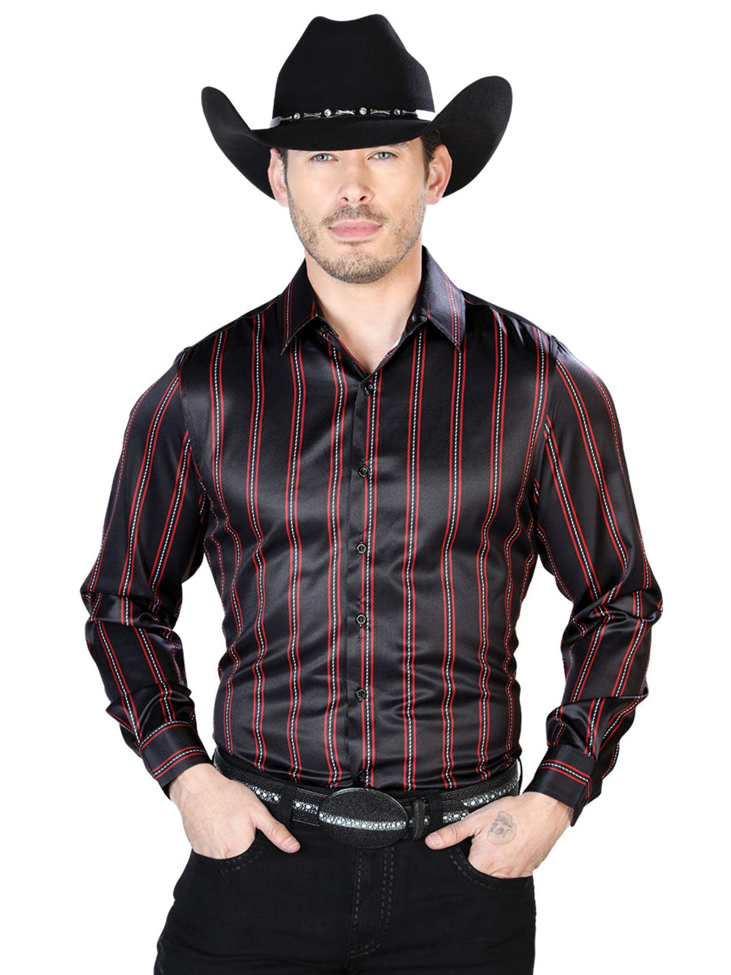 El General Red Casual Long-Sleeve Shirt 44597