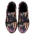 thumbnail image 1 of Black And Silver Labrador Retriever American Flag Patriot Shoes Women's Fashion Sneakers Tennis Running Shoes for Men Women Black Size 6, 1 of 7