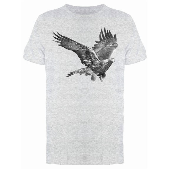 Black And White Bald Eagle Tee Men's -Image by Shutterstock