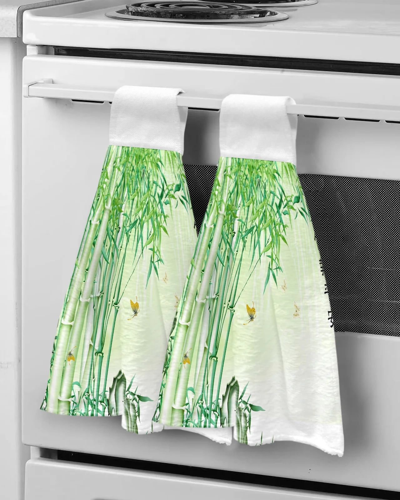 Black And White Bamboo Hand Towel Quick Dry Microfiber Towels Kitchen