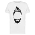 thumbnail image 1 of Black And White Bearded Man T-Shirt Men -Image by Shutterstock, Male x-Large, 1 of 2