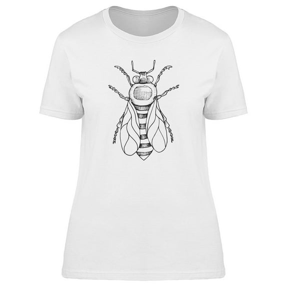 Black And White Bee T-Shirt Men -Image by Shutterstock, Male 4X-Large