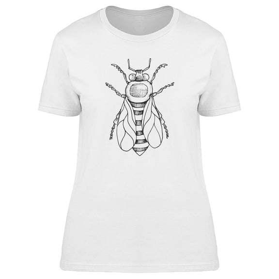Black And White Bee T-Shirt Men -Image by Shutterstock, Male Small