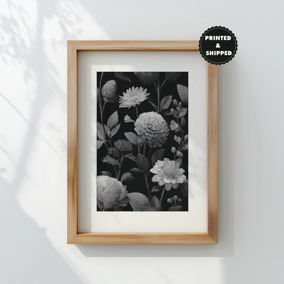 black-and-white-botanical-decor-rustic-vintage-floral-woodcut-neutral