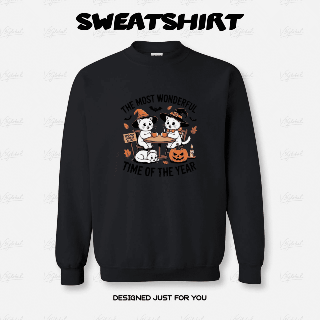 Black And White Cats Most Wonderful Holiday Cozy Season Graphic Unisex