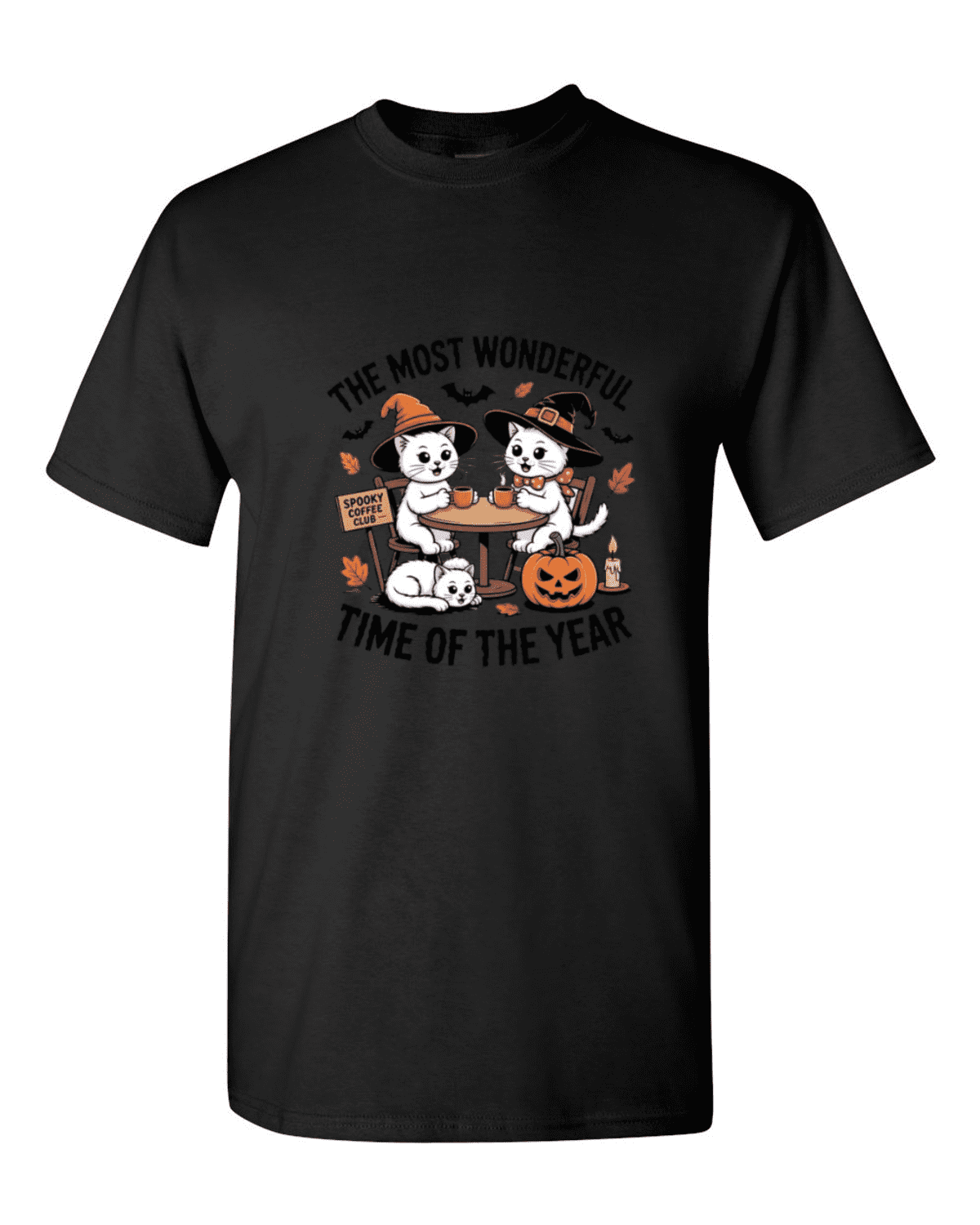 Black And White Cats Most Wonderful Holiday Graphic Unisex Tshirt Cozy