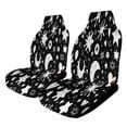 thumbnail image 1 of Black And White Celestial Pattern Set of 2 Car Seat Covers Seat for Carseats Front Seat Auto Car Interior Accessories Universal 2 Piece, 1 of 6