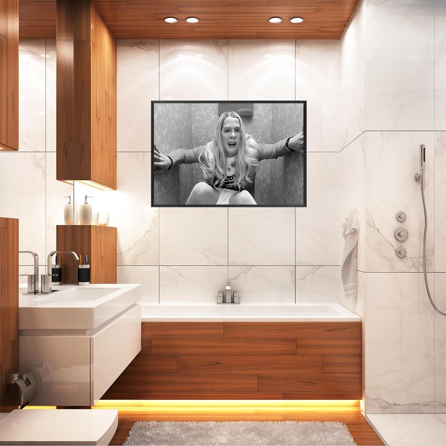 Black And White Comedy Movies White Chicks Poster Funny Bathroom Decor Wall - Walmart.com