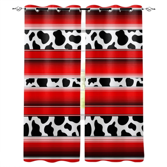 Black And White Cow Curtain for Living Room Kids Room Decoration Bedroom Curtain Window Treatment Drapes