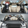 Black And White Cow Print Car Sun Shade