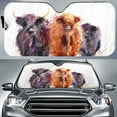 Black And White Cow Print Car Sun Shade