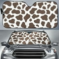 Black And White Cow Print Car Sun Shade
