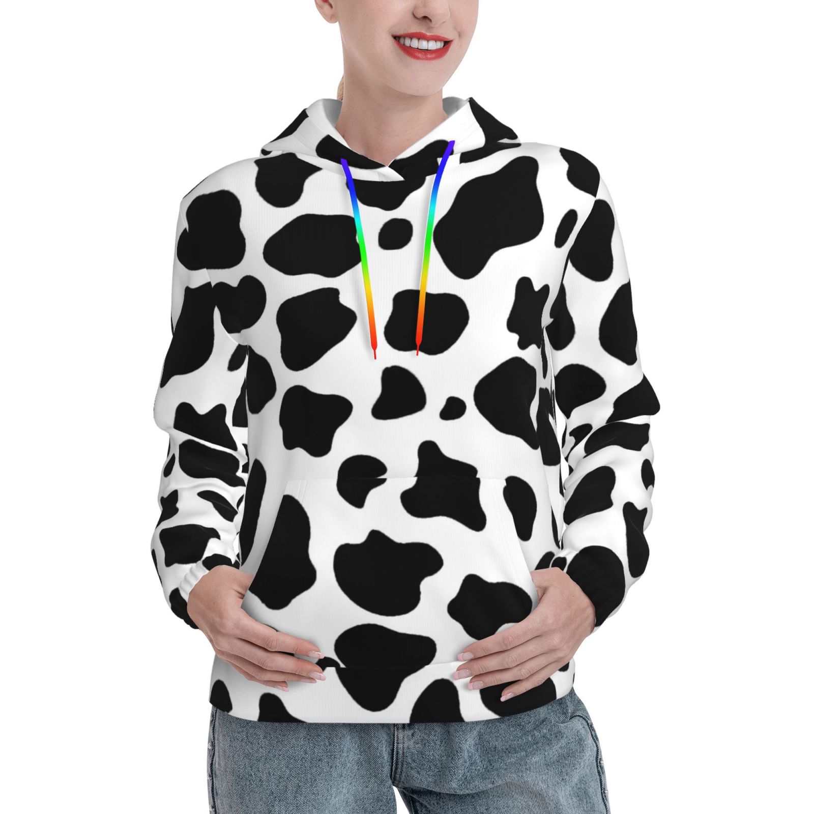 Cow Print Women's Hoodie