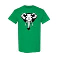 thumbnail image 1 of Black And White Elephant Head T-Shirt Men -Image by Shutterstock, Male Medium, 1 of 2