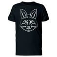 thumbnail image 1 of Black And White Fox Head Label T-Shirt Men -Image by Shutterstock, Male Small, 1 of 4