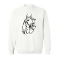 thumbnail image 1 of Black And White Horse Sweatshirt Women -SPIdeals Designs, Female XX-Large, 1 of 4