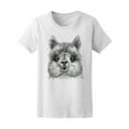 thumbnail image 1 of Black And White Lama Art T-Shirt Women -Image by Shutterstock, Female XX-Large, 1 of 2