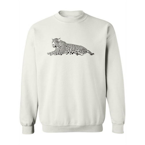 Black And White Leopard Sweatshirt Women -Image by Shutterstock, Female Medium