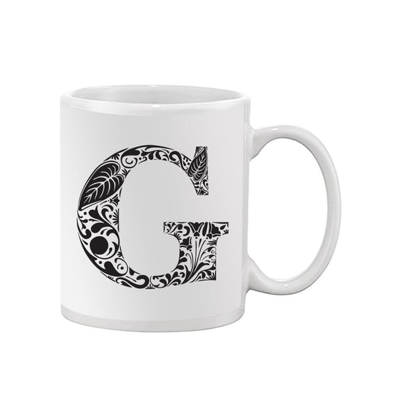 Black And White Letter G Design Mug Unisex's -Image by Shutterstock