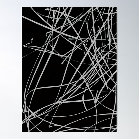 Black And White Linear Abstract Art Photography 3 Poster Wall Art, Modern Wall Decor For Living Room Bedroom, 12x18 UNFRAMED