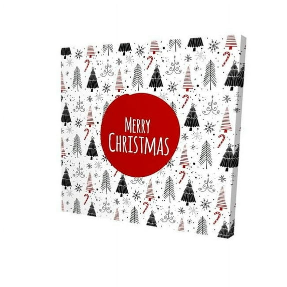 Begin Home Decor 2080-1616-HO18-1 16 x 16 in. Merry Christmas-En-Print on Canvas