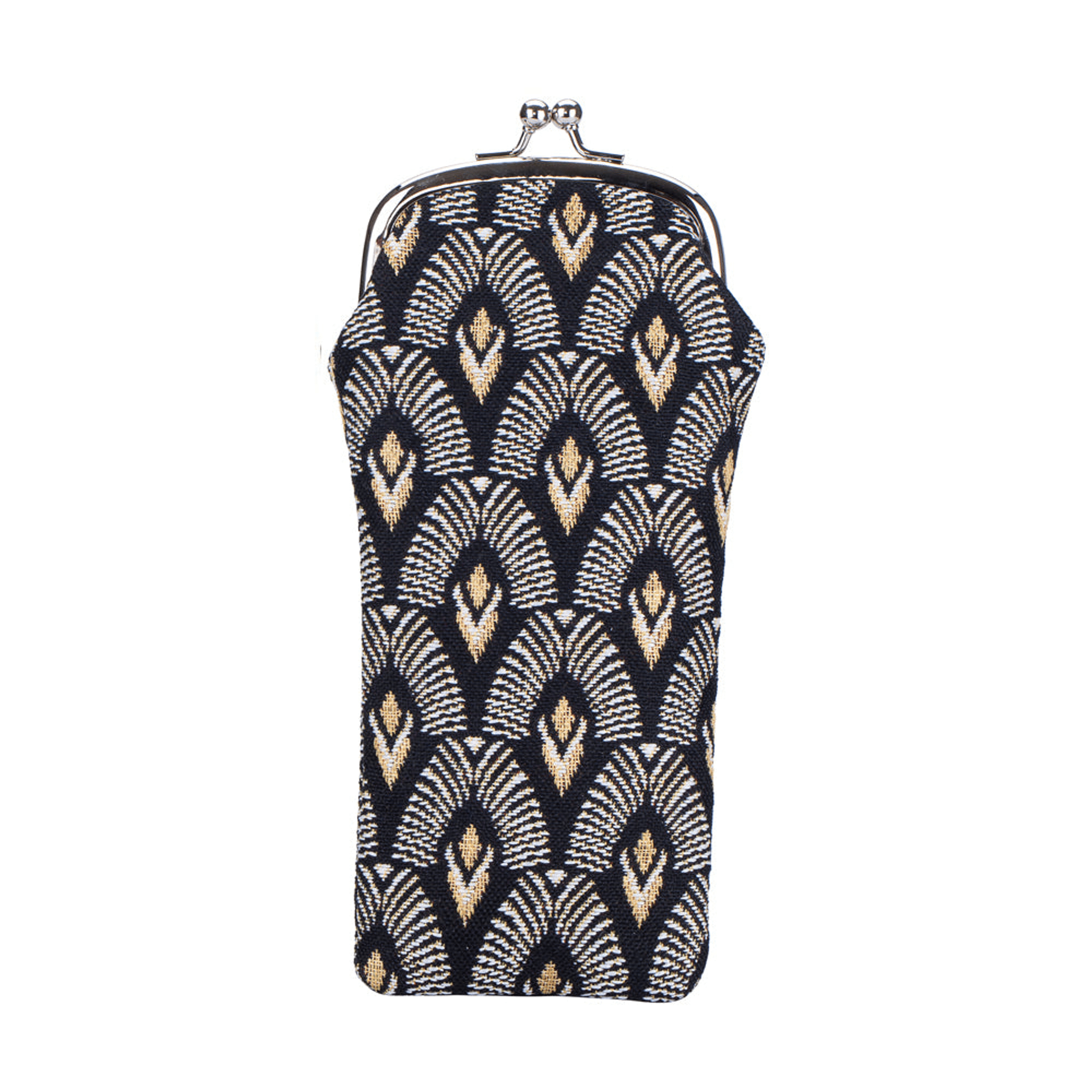 Kim White Eyeglasses Case - Black Mini Square main image 1