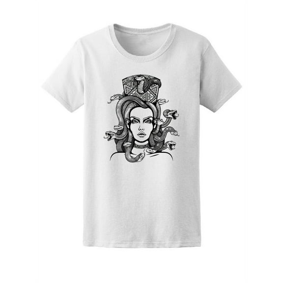 Black And White Medusa  T-Shirt Men -Image by Shutterstock, Male Large